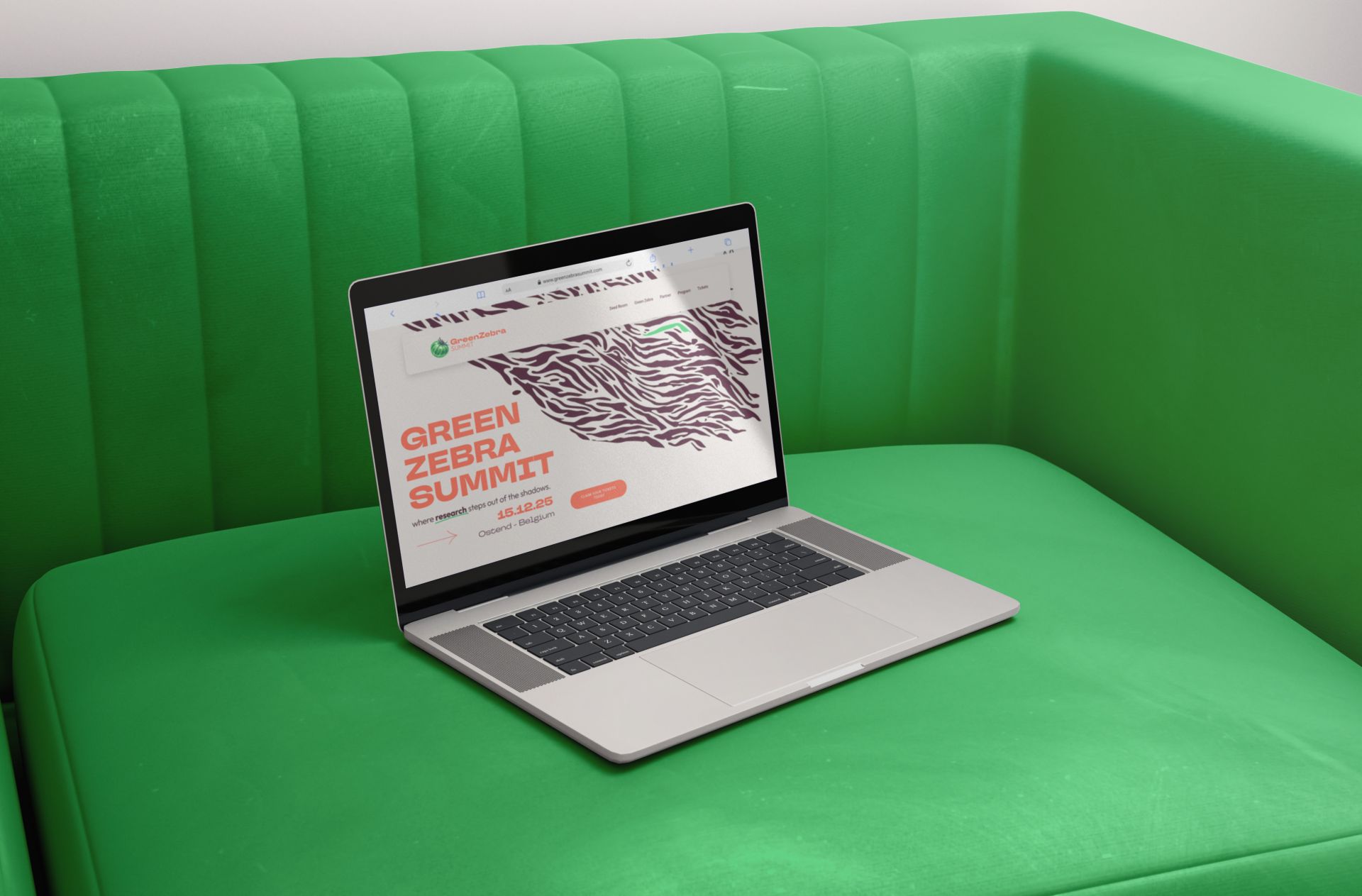 Website project voor nieuw evenement van begin tot eind