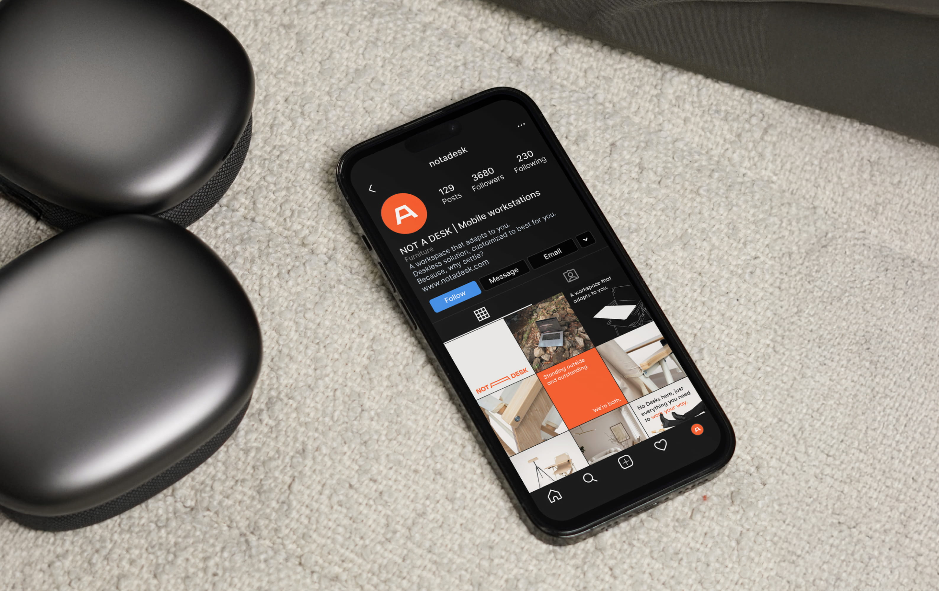 Branding voor NOT A DESK