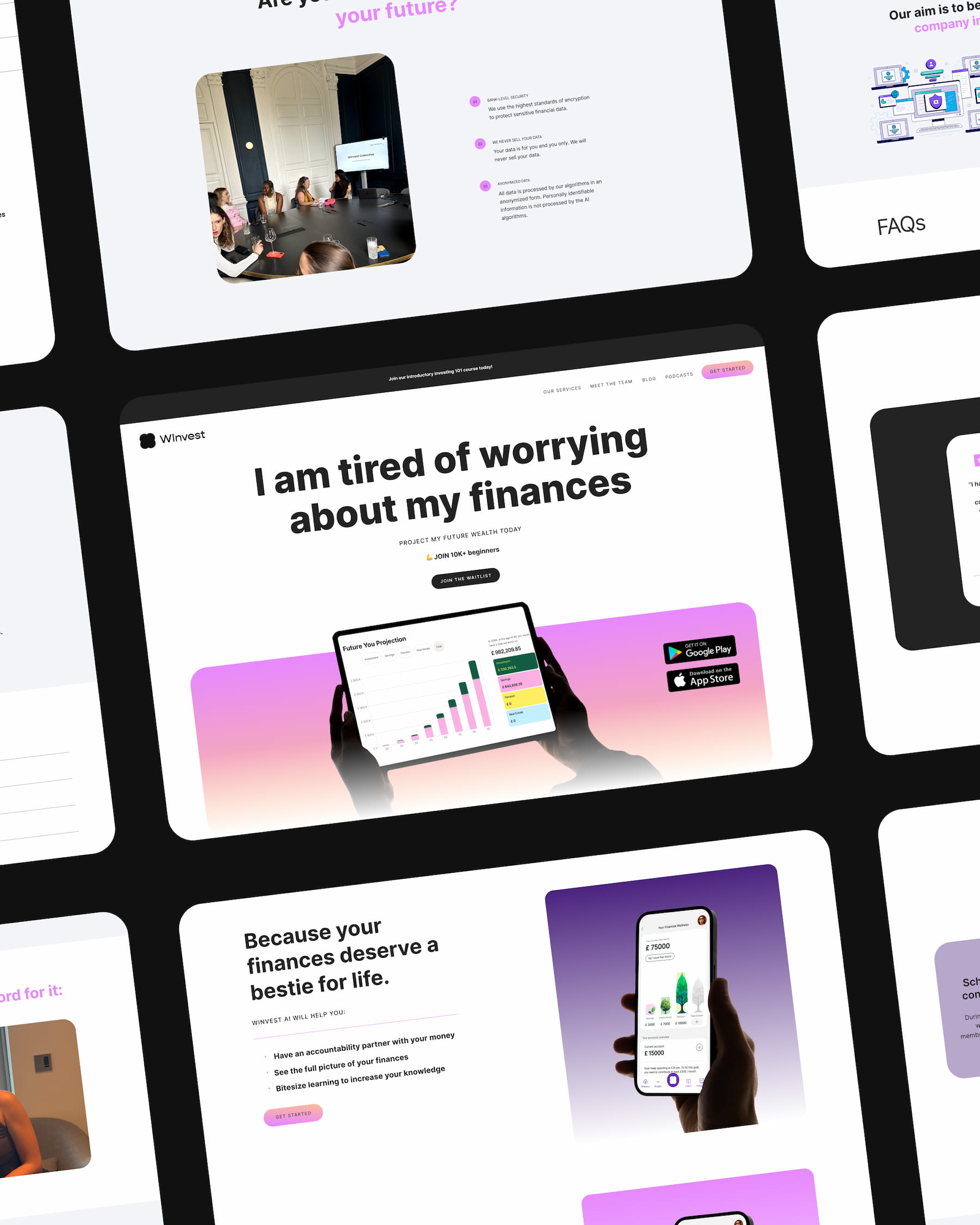 Webdesign + Social media design voor Winvest