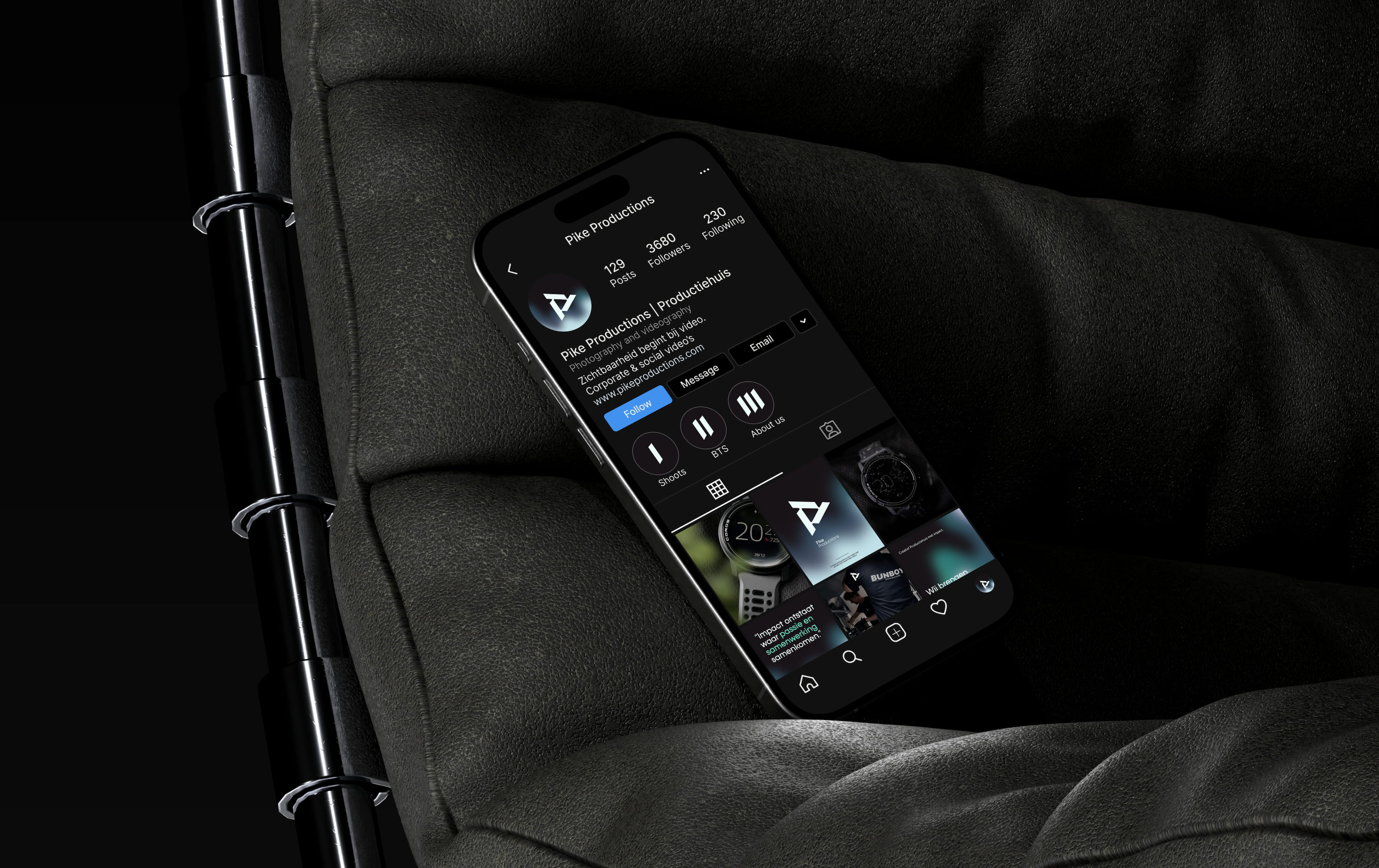 Branding voor Pike Productions
