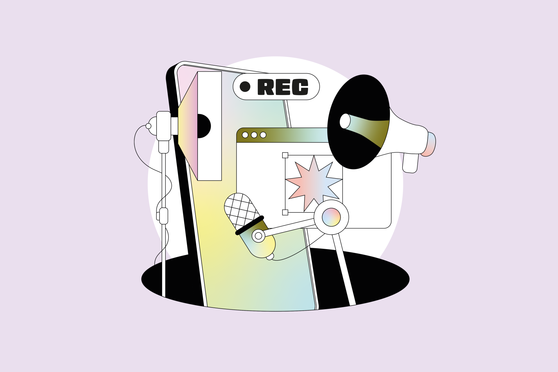 Folder voor de mediaworkshops van Quindo