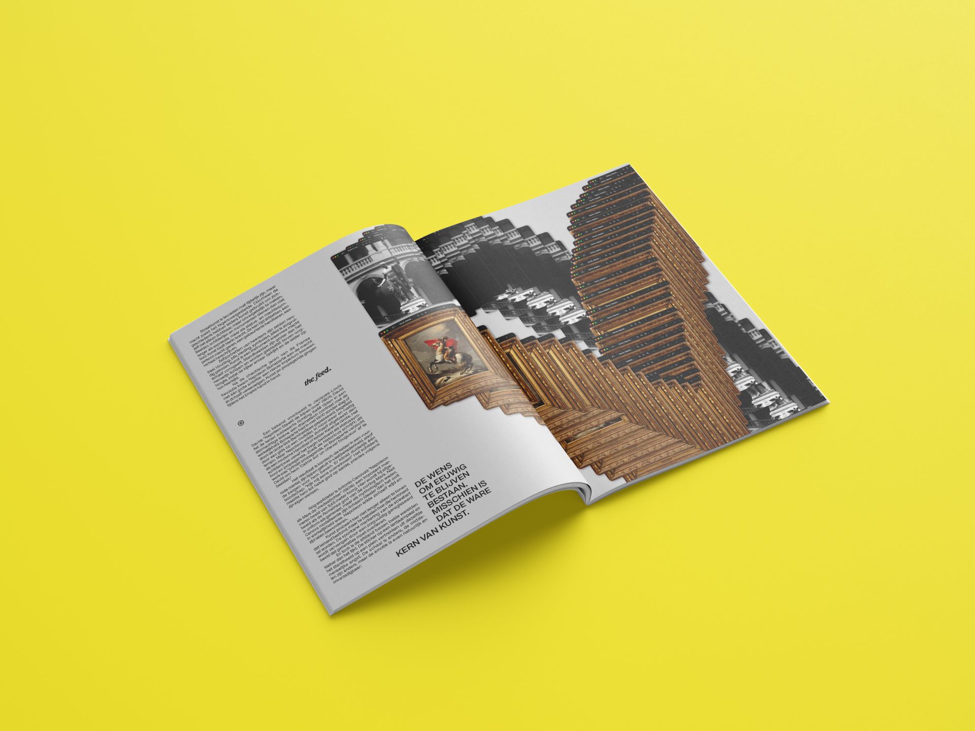 the feed. - Editorial design