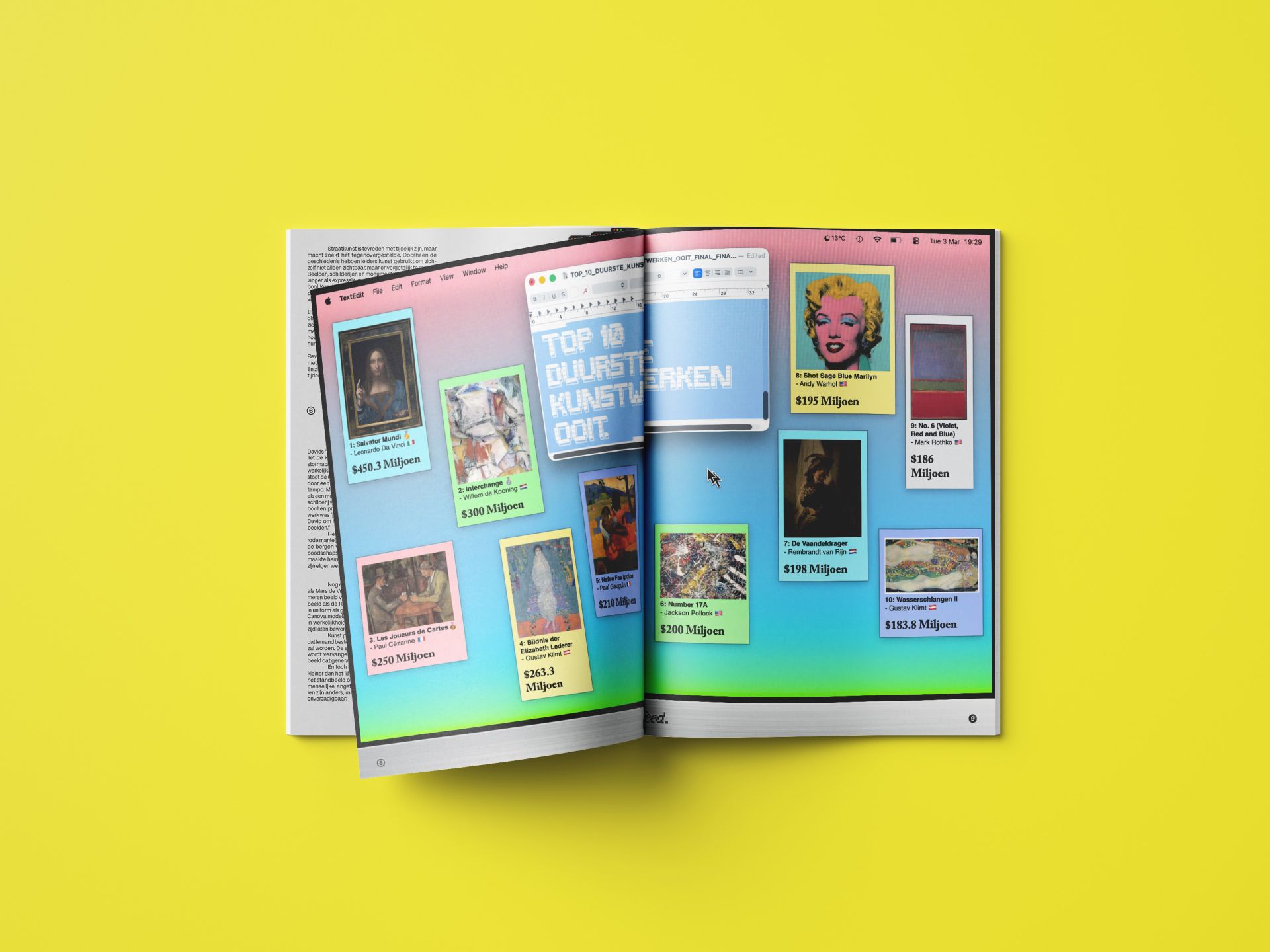 the feed. - Editorial design