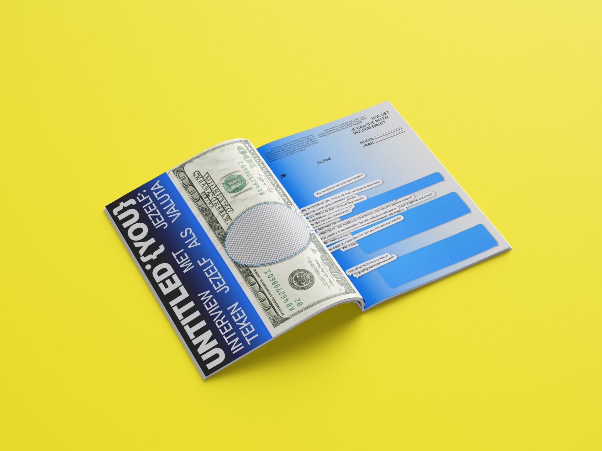 the feed. - Editorial design