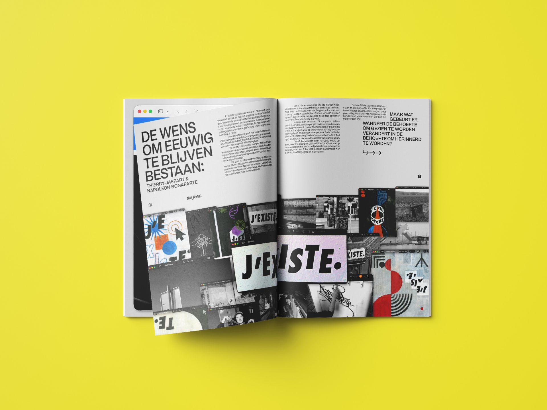 the feed. - Editorial design